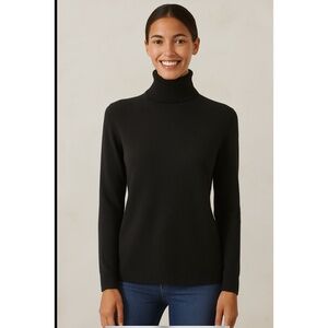 C BY BLOOMINGDALES CASHMERE SWEATER TURTLENECK CLASSIC LUXURY PREPPY DESIGNER M